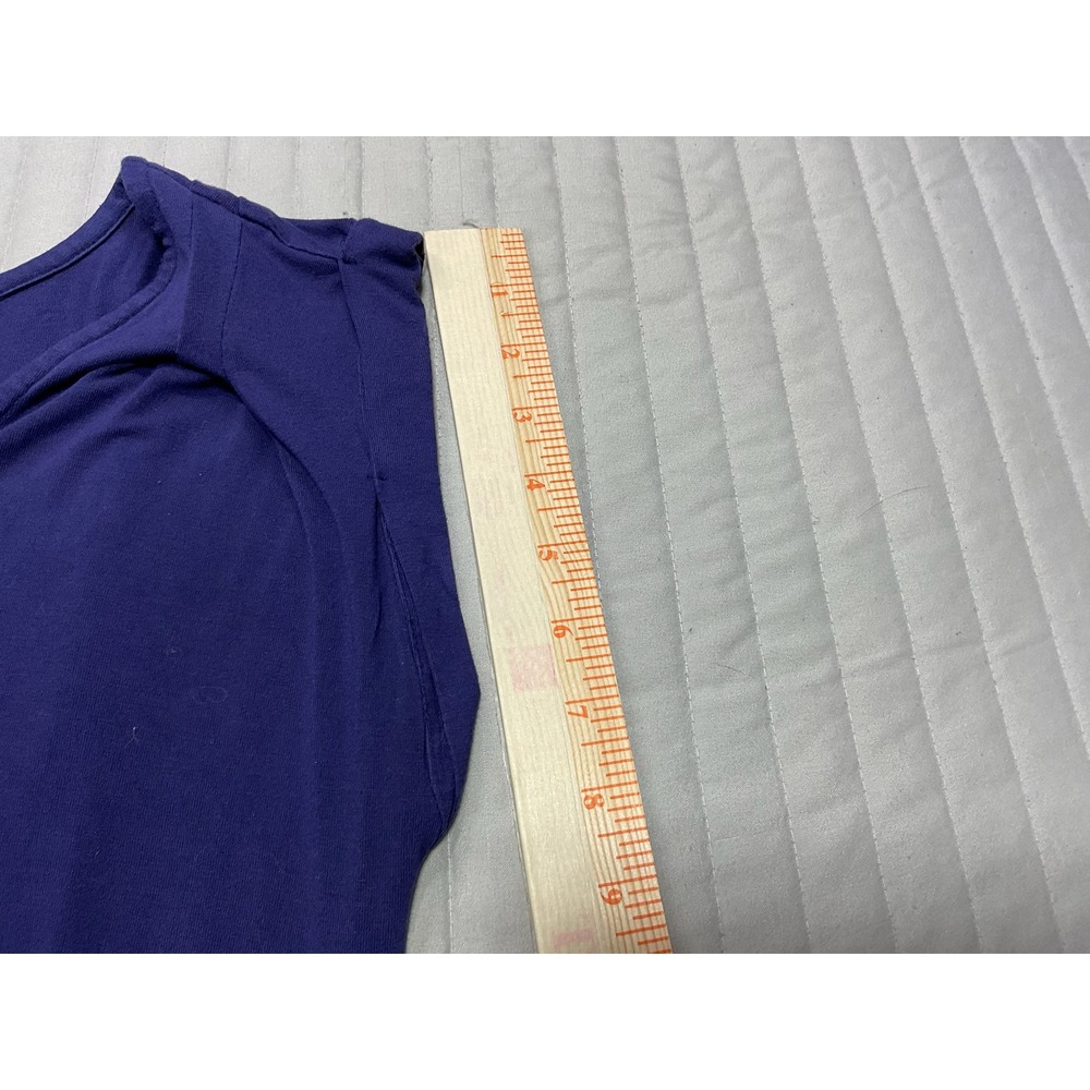 Tori Richard Honolulu Womens Purple Knit Drawstring Waist V-neck Dress Size XS - Picture 7 of 12